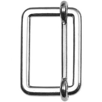 Leiterschnalle 2,5cm  Breite Nickel